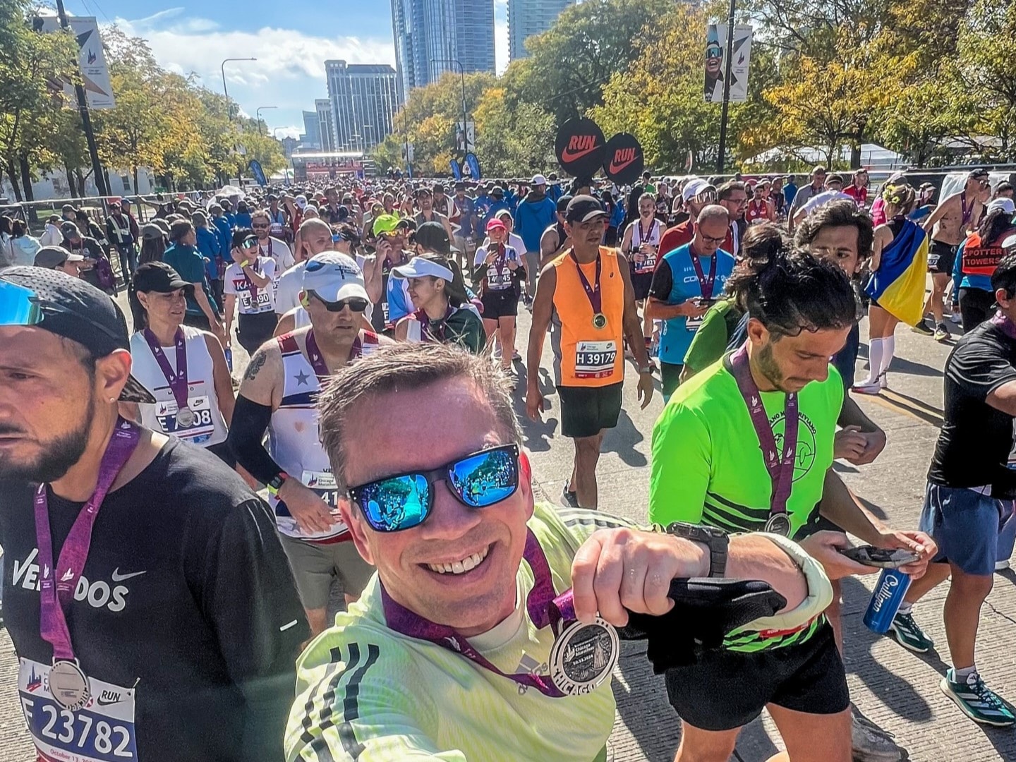 Knut Bøvre fullførte Chicago Marathon for 5. gang